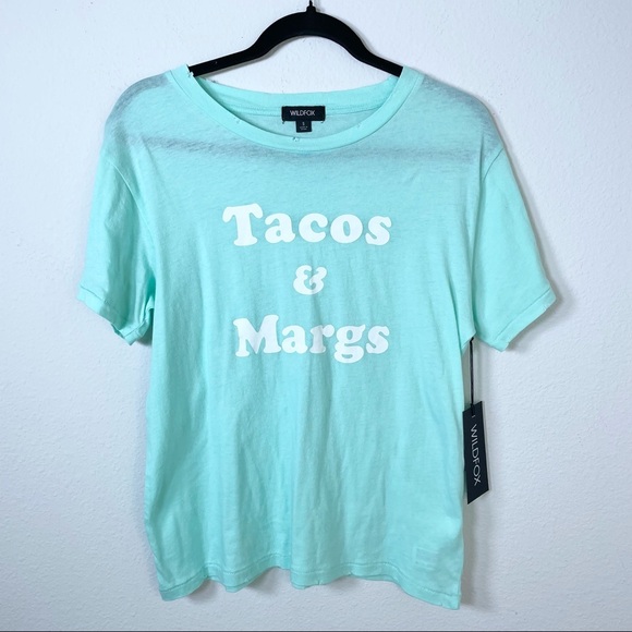 Wildfox Tacos & Margs Short Sleeve T-Shirt Sz Small - Picture 3 of 10